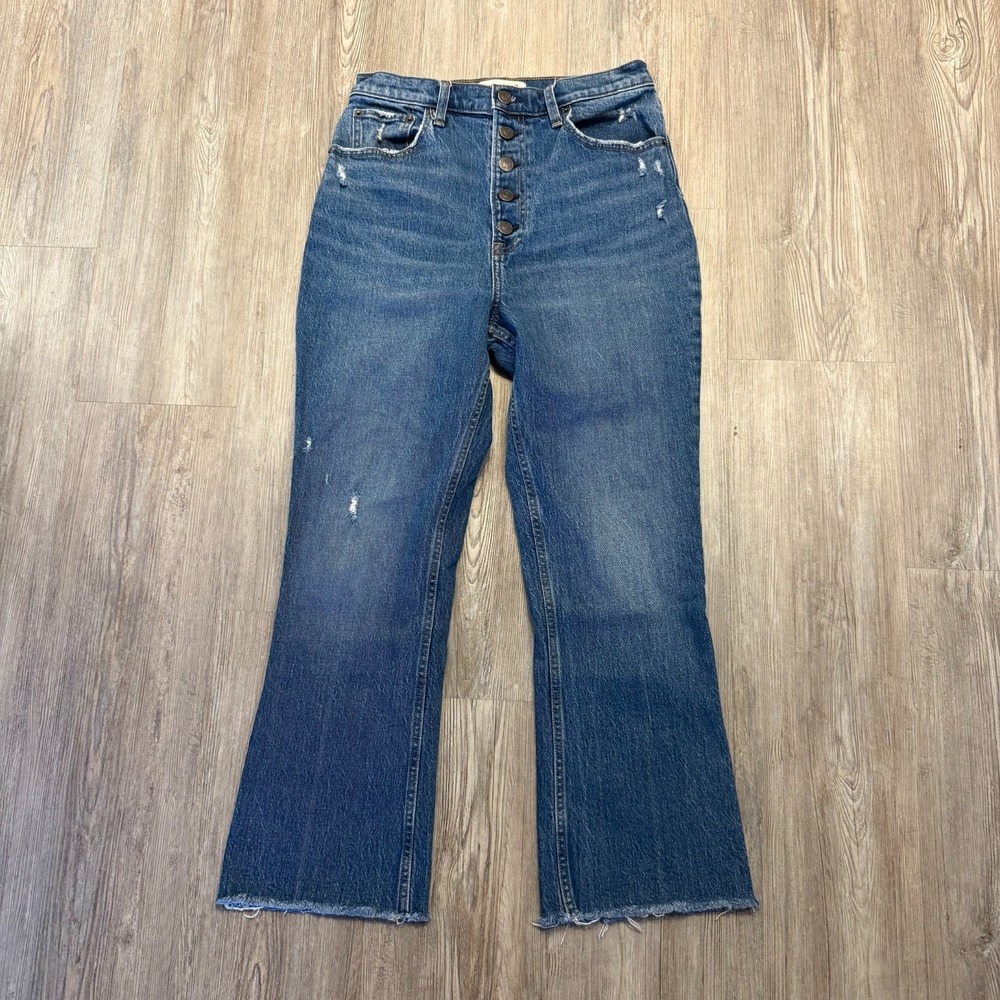 Abercrombie & Fitch Womens 28/6 Kick Flare Ultra High Rise Jeans